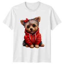 Yorkshire Terrier Puppy Hoodie Dogs Animal Mens T-Shirt Women Tee Graphic Unisex