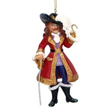 Gisela Graham Hanging Captain Hook from Peter Pan Christmas Tree Decoration 12cm
