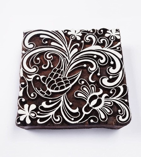 Handcrafted wooden block - handcrafted, stamp