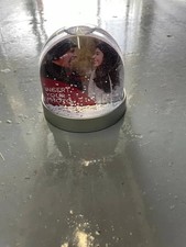 Snow Dome with Metallic Base (Grey Plastic)