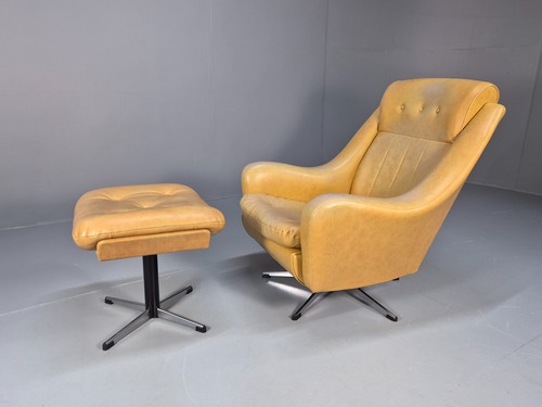 Mid century swivel chair - chair, and