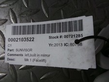 CITROEN C1 SUN VISOR VTR