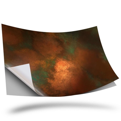 Vinyl sticker copper patina - copper,