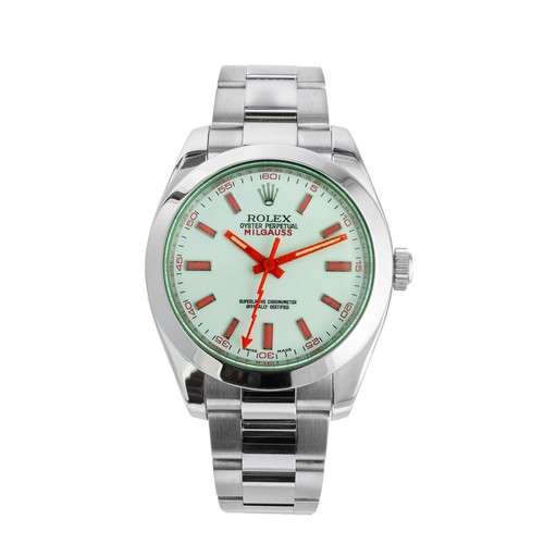 Rolex stainless steel milgauss - rolex,