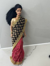 Geogeous Indian Barbie Doll Wearing Ecsquisite Sari