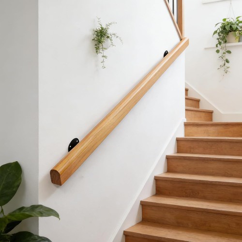 120cm wooden handrails - wooden,