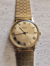 Mens Gold Vintage Sekonda Mechanical Watch 17 Jewels Made In USSR 