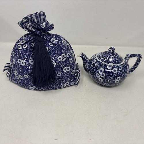 Calico crownford blue - blue, chintz