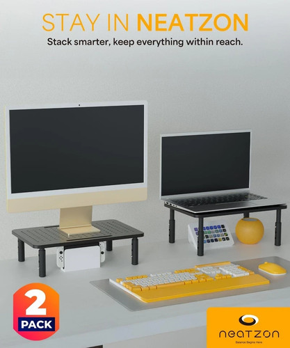 Monitor printer stand pack - stand, 2