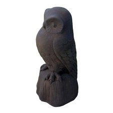 Cast Stone Cement Owl Outdoor