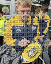 LEEDS RHINOS HAND SIGNED 2024 RUGBY BALL + EXACT PROOF - LUMB, SMITH, MARTIN 2