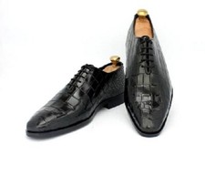 Handmade mens black leather - mens,