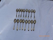 16 WEAR - WITE NICKEL SILVER OLD ENGLISH TEASPOONS