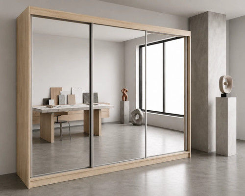 Modern maple full mirror - modern,