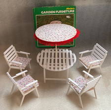 Modern Garden Furniture Boxed Complete Suitable for Sindy Doll Toy