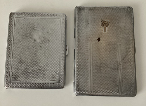 Chrome plated cigarette - cigarette, cases