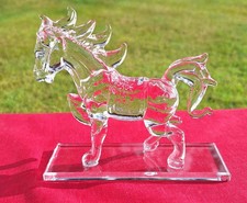 Clear Crystal/Glass Horse with