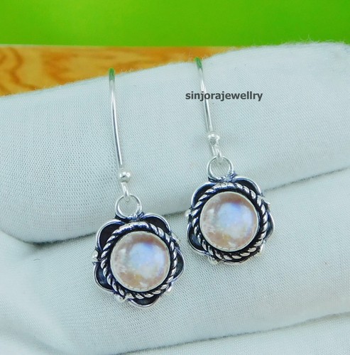 Rainbow moonstone 925 sterling - rainbow,