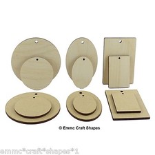 3mm MDF or 4mm plywood, wooden round disc, oval, rectangle key fob craft blank