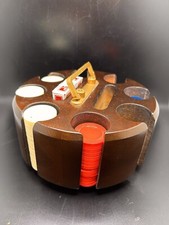 Vintage poker chip caddy