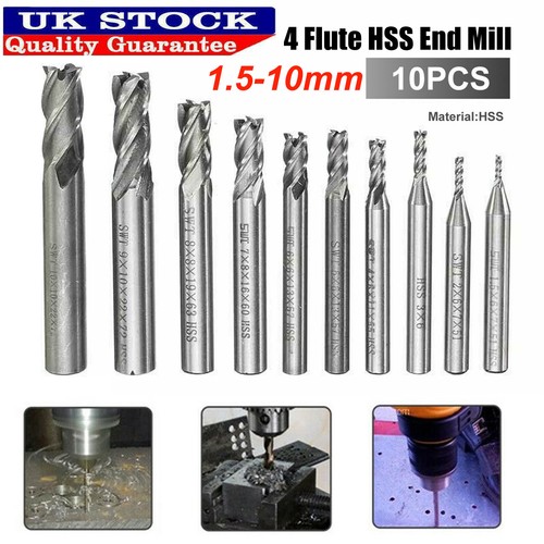 10x tungsten carbide flutes - tungsten, 4