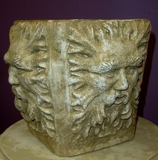 Green Man Vase Sculpture Home