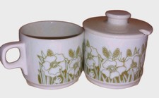Hornsea Fleur Cup and Sugar or Preserve Pot Jar with Lid RefA 
