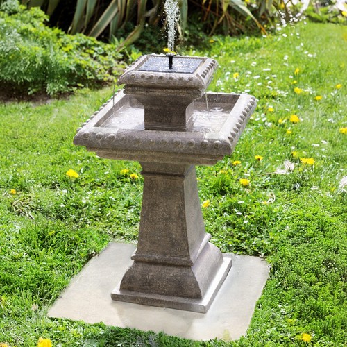 Tier bird bath - bath, solar