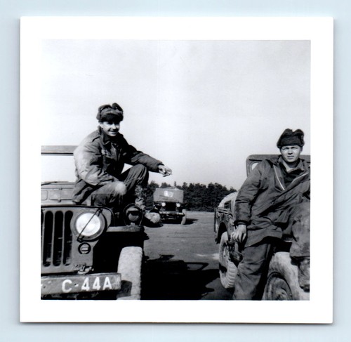 Old vintage square photo pair - square,