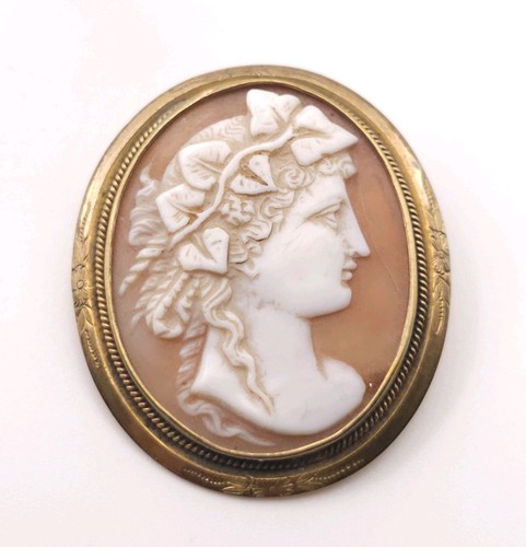 Antique carved cameo - cameo, shell