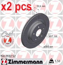 X2 PCS 150.2932.52 BRAKE DISC ZIMMERMANN