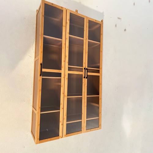 Bamboo freestanding display - bamboo,
