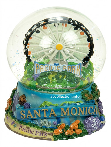 Snow globes california santa - globes,
