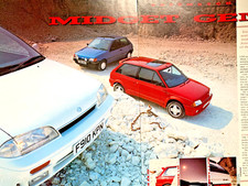 CITROEN AX GT vs SUZUKI SWIFT GTi vs FIESTA 1.6S - CLASSIC CAR ROAD TEST REVIEW