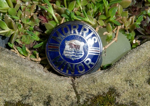 Vintage enamel automobile - enamel,