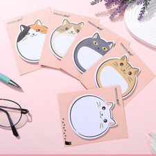 Chubby cat sticky notes pad - chubby,