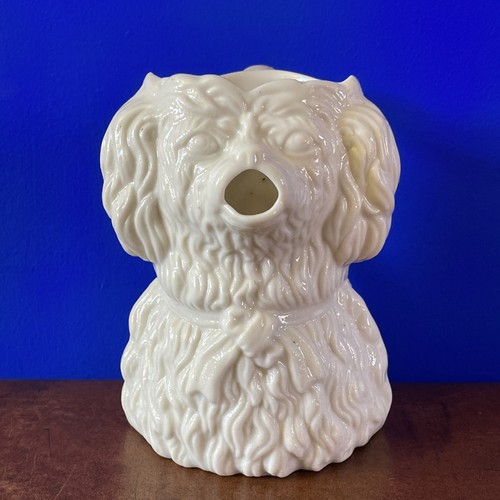 Victorian white spaniel jug - victorian,