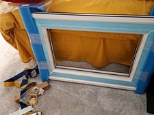 Conservatory White Roof Vent Unglazed with Winder 540mm x 740mm - New