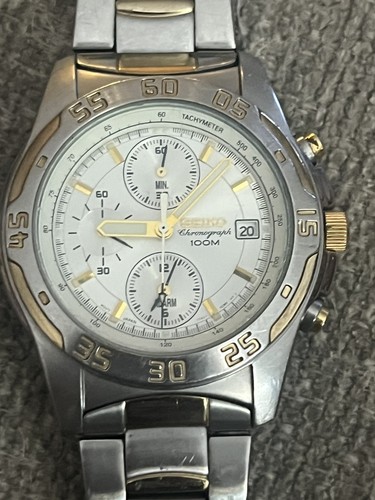 Seiko 7t62 chronograph men - seiko,
