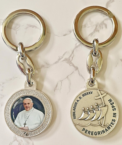 Pope francis medal key - pope,