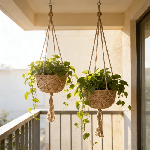 Macrame plant hanger garden - hanger,