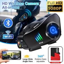 32G Motorcycle Bluetooth Camera 1080P Recorder Motorbike Helmet Headset Intercom