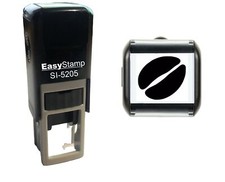 Loyalty Card Stamp 10mm Self Inking Rubber Small Pocket Size - COFFEE BEAN