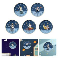 Wall Clock 8 inch Non Ticking Travel Analog Round Decorative Clock for Home