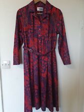 True Vintage Richard Stump Kitsch Floral Print Tea Dress Size 12 S