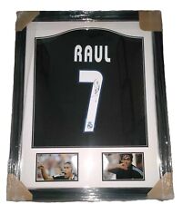 Framed Hand Signed Real Madrid Name & Number 7 Shirt Signed by Raul