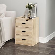 3 Drawer Wooden Bedroom Bedside Cabinet Furniture Storage Nightstand Side Table