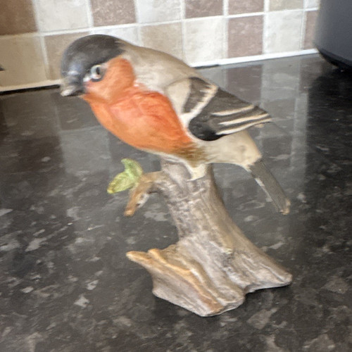 Hand painted ceramic bird - painted,
