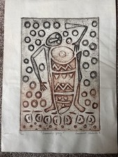 Original Etched African Art On