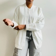 Zara Oyster White Bomber